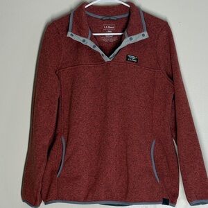 L.L. Bean Maroon Pullover Sweater